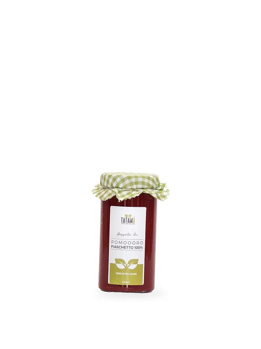Passata di pomodoro Fiaschetto Tatamà, vasetto da 490 g
